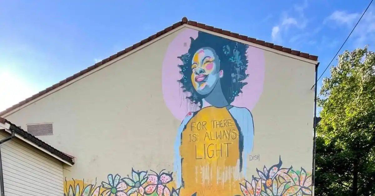 Painting at wall